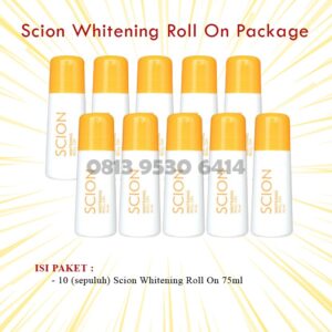 Scion Whitening Roll On Package