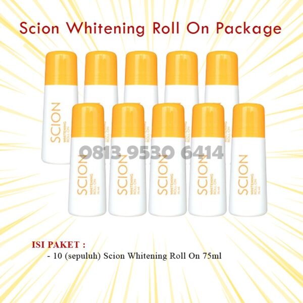 Scion Whitening Roll On Package