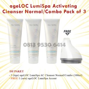 ageLOC LumiSpa Activating Cleanser Normal/Combo Pack of 3